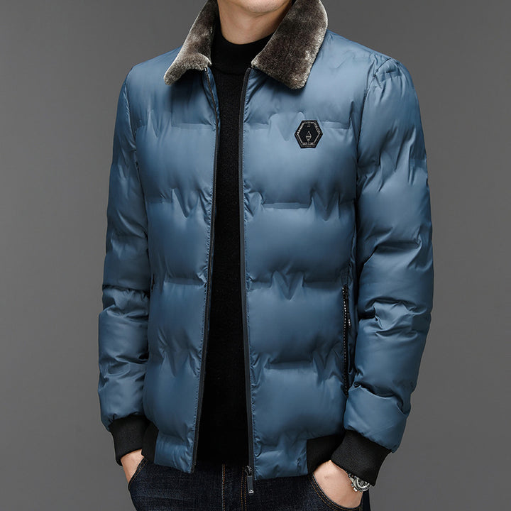 Herren Steppjacke mit abnehmbarem Kunstfellkragen Echo Archiv