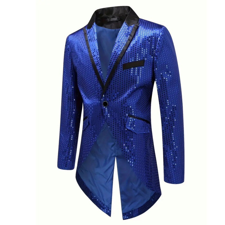 Herren eleganter glamouröser Blazer mit Pailletten Echoarchiv