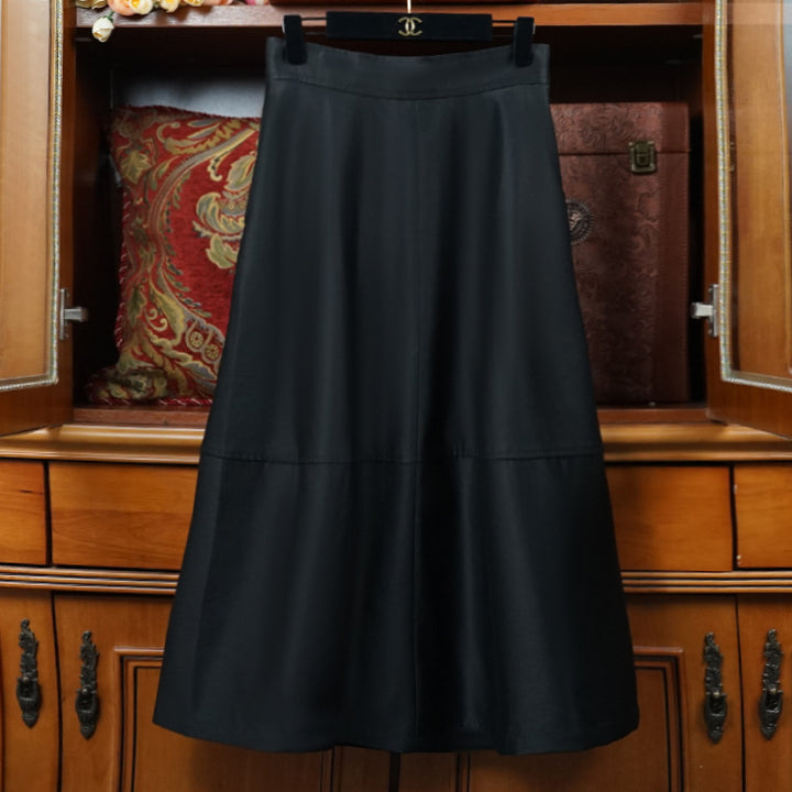 Damen Eleganter, schwingender Lederrock Echoarchiv