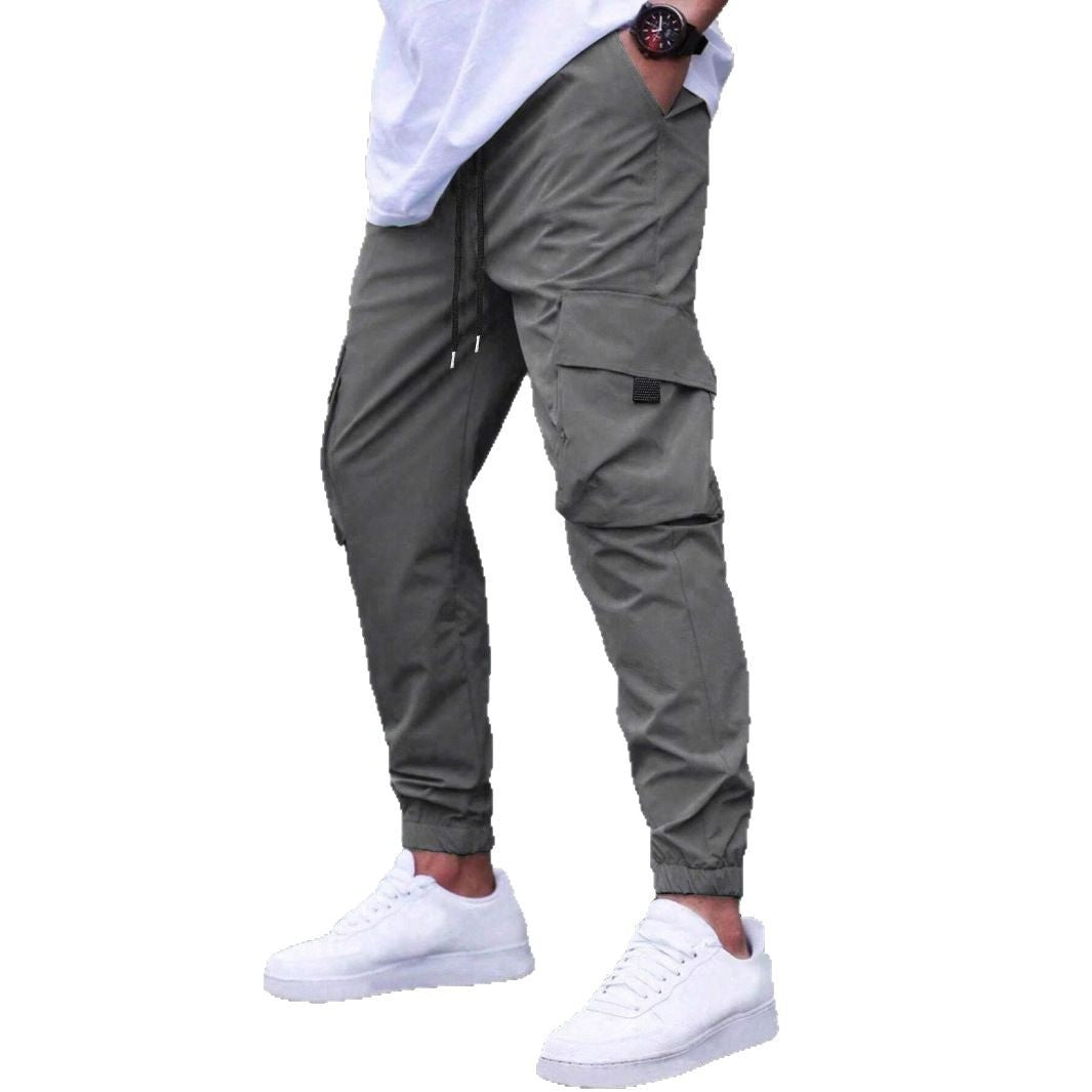 Herren praktische Cargo-Jogginghose mit elastischem Bund und mehreren Seitentaschen Echoarchiv