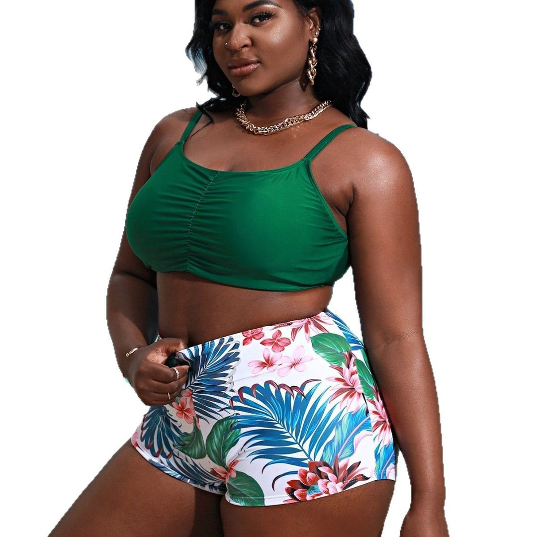 Damen Bikini-Set mit floralem Schnitt und elastischem Bund Echo Archiv