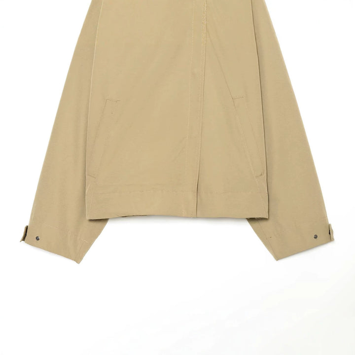 Damen Cropped Übergangsjacke mit weitem Kentkragen und verdeckter Knopfleiste Echoarchiv