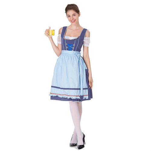 Damen nan tradicionales Oktoberfest Dirndlkleid mit Schürze Echo Archiv