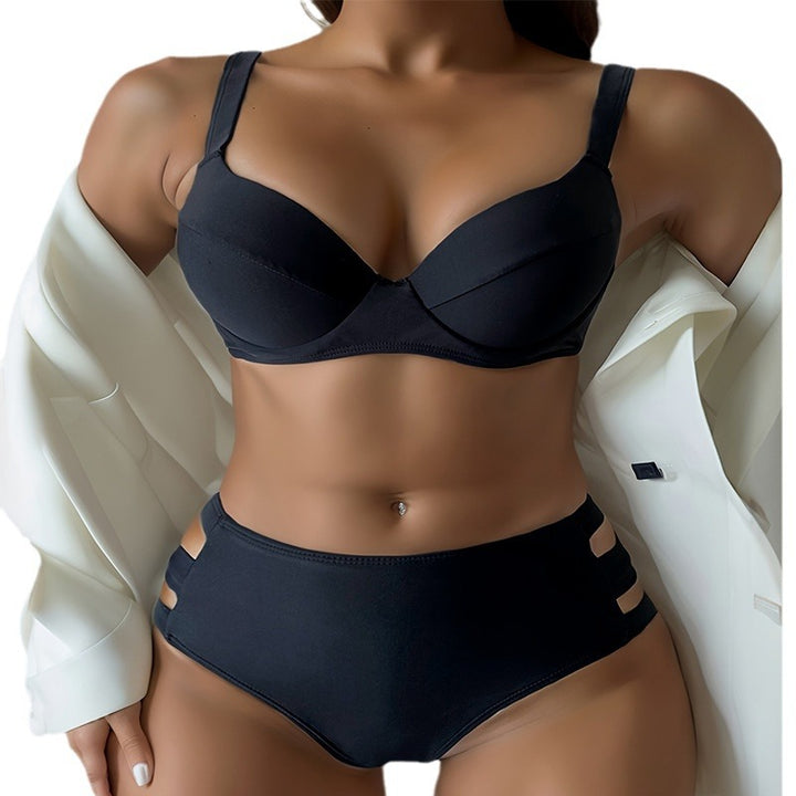 Damen Hochtaillierter Bikini mit einzigartigen Cut-Out-Details Echo Archiv