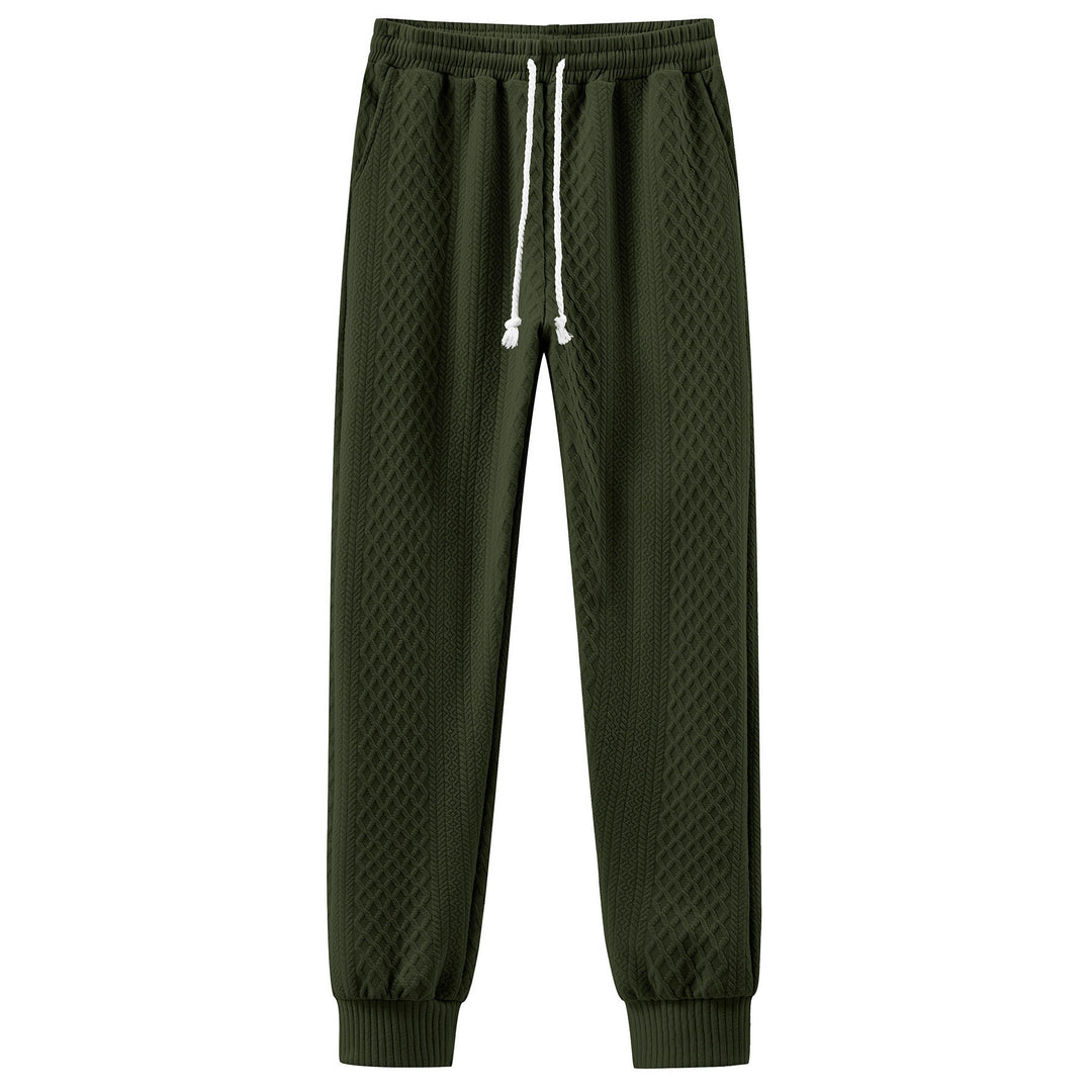 Herren bequeme Sweatpants mit innovativem Strukturdesign und verstellbarem Bund Echoarchiv