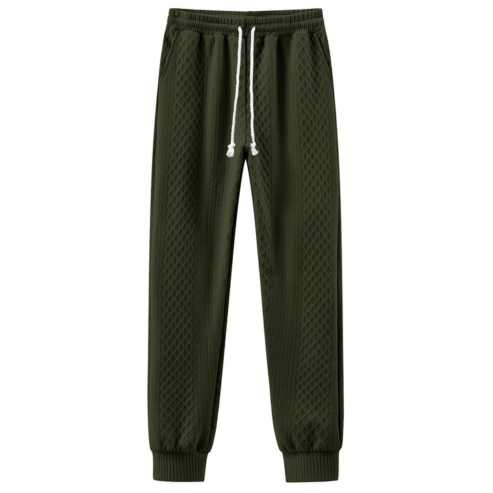 Herren bequeme Sweatpants mit innovativem Strukturdesign und verstellbarem Bund Echoarchiv