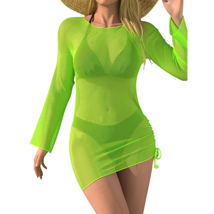 Damen Strandkleid mit transparenten Ärmeln Echo Archiv