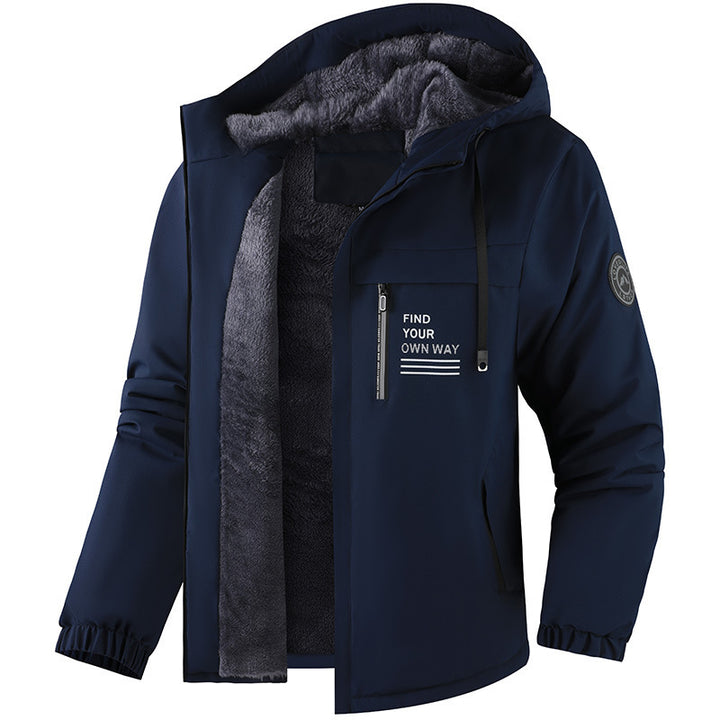 Herren Wetterfeste Übergangsjacke mit Fleece-Innenfutter Echo Archiv
