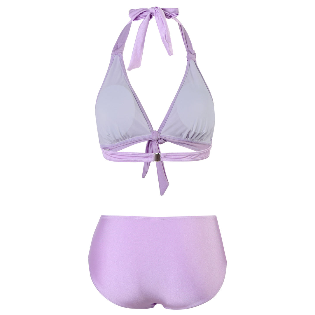 Damen Hoch geschnittener Bikini mit verstellbarem Halter und elegantem Knoten Echo Archiv