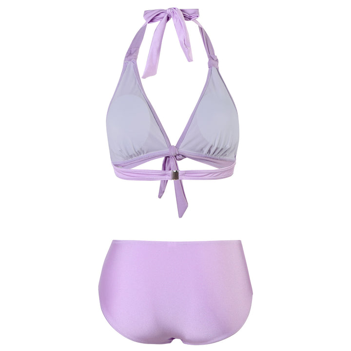 Damen Hoch geschnittener Bikini mit verstellbarem Halter und elegantem Knoten Echo Archiv