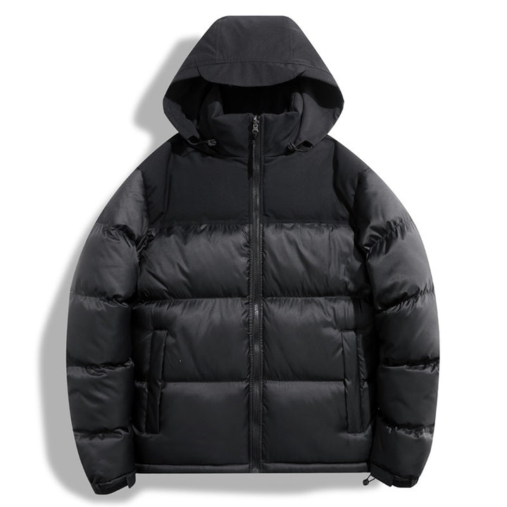 Damen Übergangsjacke mit Kapuze und farblich abgesetztem Design – Célinea