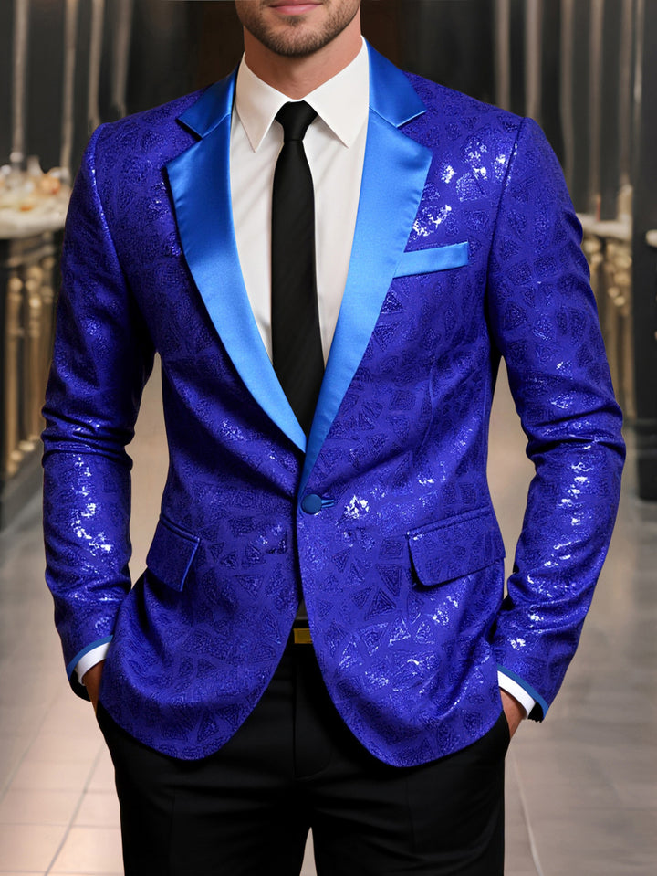 Herren glitzernder festlicher Blazer Echoarchiv