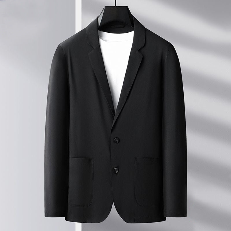 Herren Slim Fit Blazerjacke aus atmungsaktivem Stoff Echoarchiv