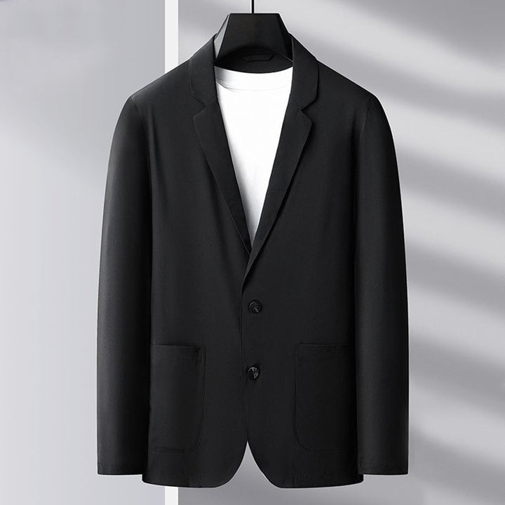 Herren Slim Fit Blazerjacke aus atmungsaktivem Stoff Echoarchiv