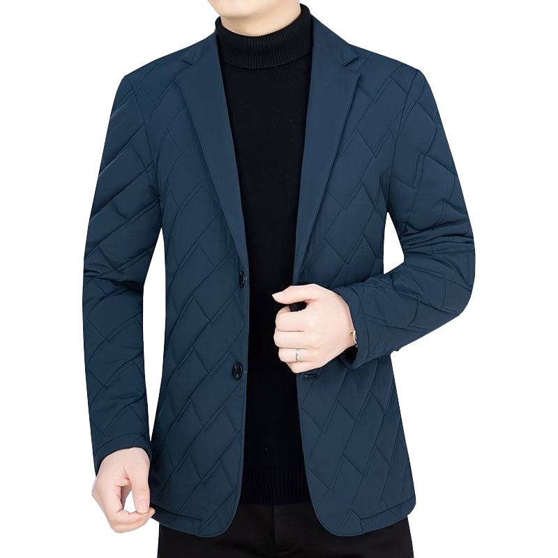Herren gesteppter Business-Blazer mit leichter Thermo-Isolierung – Tianoro