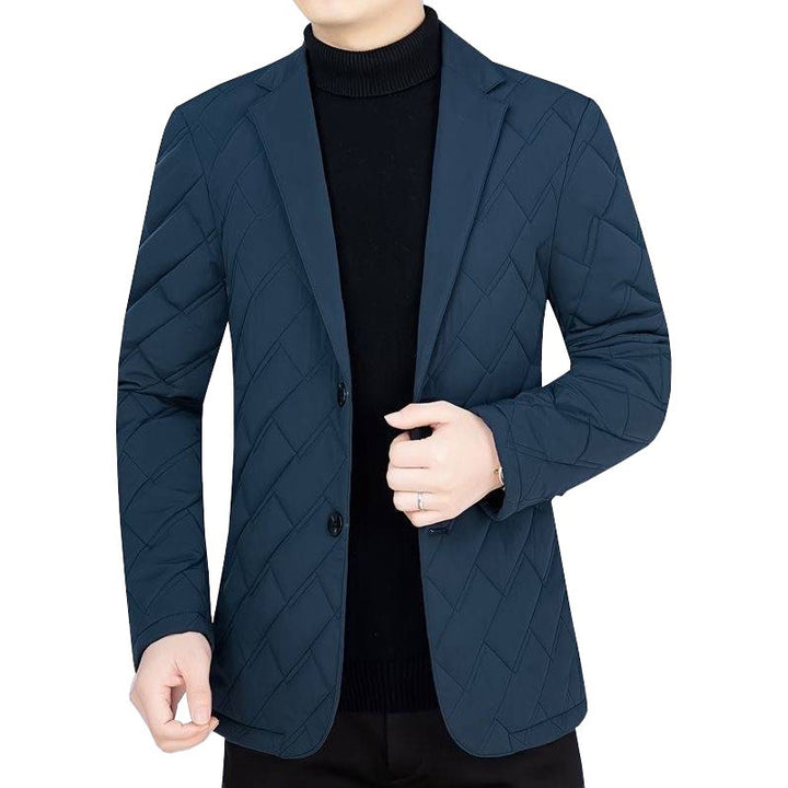Herren gesteppter Business-Blazer mit leichter Thermo-Isolierung – Tianoro