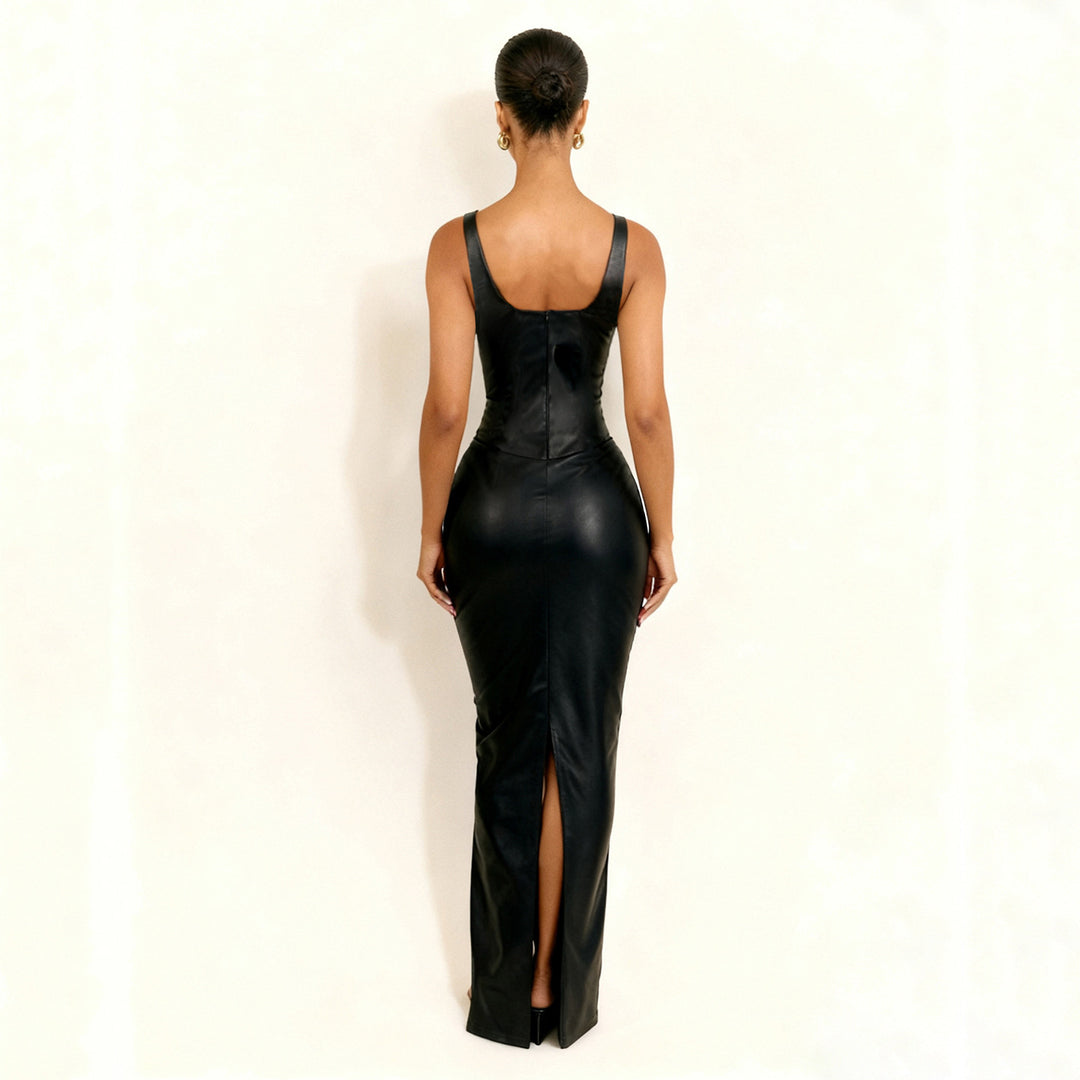 Damen Maxikleid mit tailliertem Schnitt und elegantem Korsett-Design Echo Archiv
