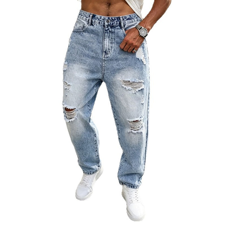 Herren Zerrissene Baggy-Jeans Echoarchiv