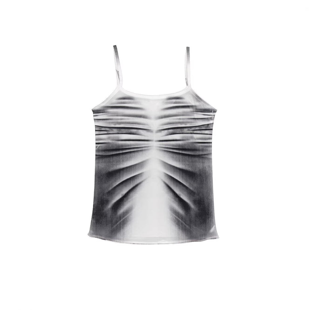 Damen lässiges Tanktop mit kreativem Grafikdesign Echo Archiv