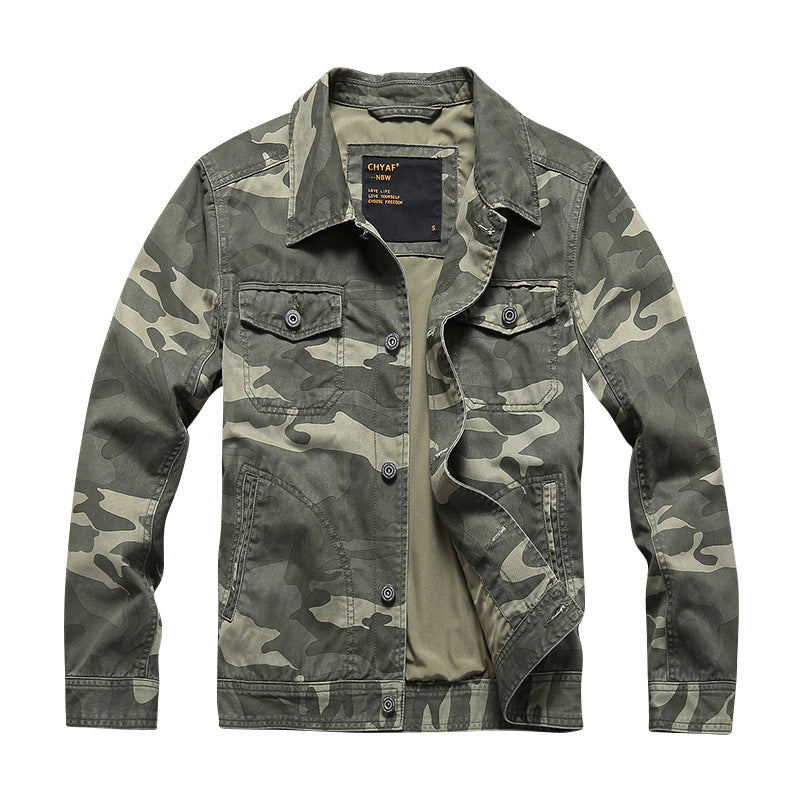 Herren Baumwoll-Twill Hemdjacke im Workwear‑Stil mit Brusttaschen Echoarchiv