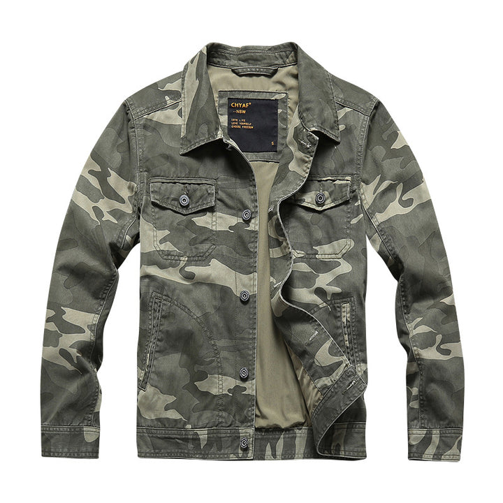 Herren Baumwoll-Twill Hemdjacke im Workwear‑Stil mit Brusttaschen Echoarchiv