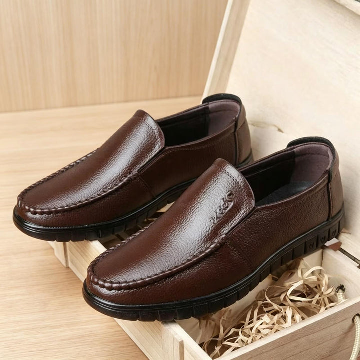 Herren Bequeme Lederslipper Echoarchiv