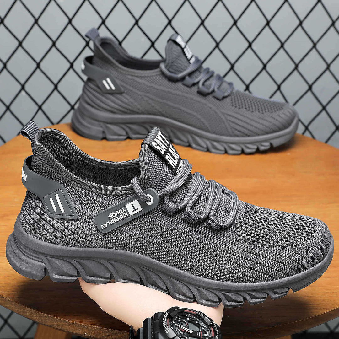 Herren nan atmungsaktiver Strick-Chunky-Sneaker mit elastischem Einstieg, stabiler Dämpfungssohle und Zuglasche Echo Archiv