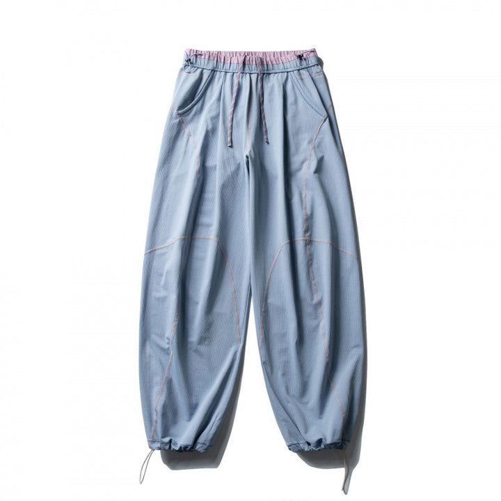 Unisex Locker geschnittene Tech-Jogginghose mit elastischem Bund, markanten Flatlock-Nähten und Kordelzug Echo Archiv