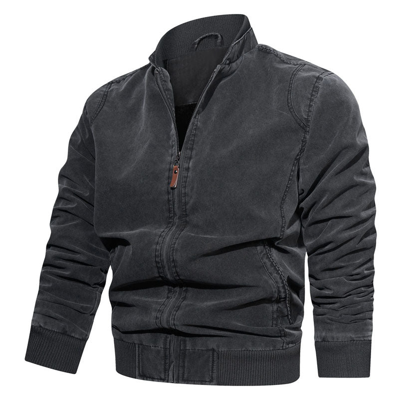 Herren Lässige Bikerjacke aus strapazierfähigem Material Echo Archiv