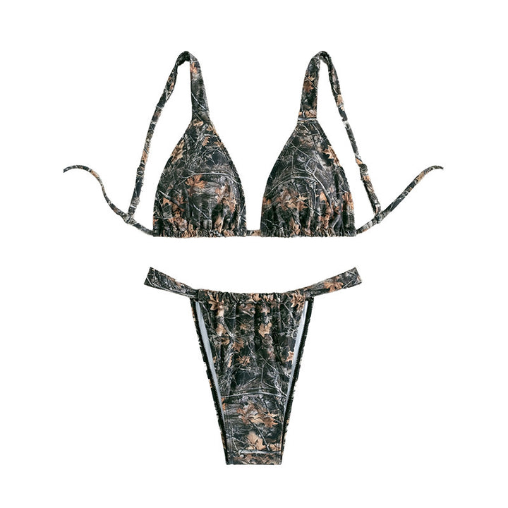 Damen Triangel-Bikini Set mit floralen Akzenten Echo Archiv