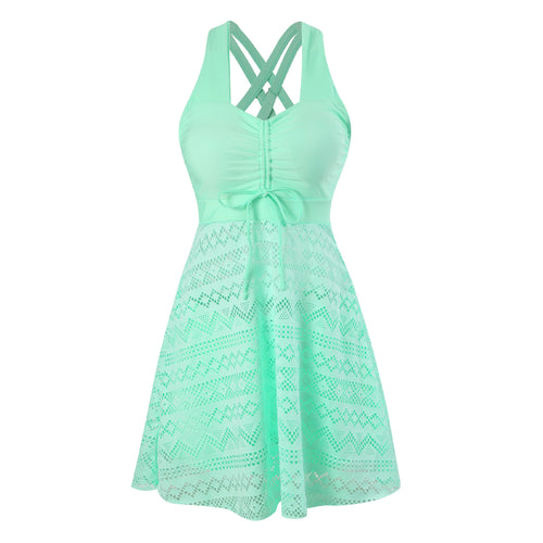 Damen Sportliches Sommerkleid mit raffinierten Trägern Echo Archiv