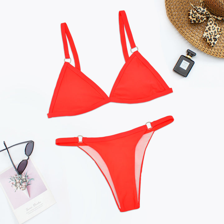 Damen Triangel-Bikini mit verstellbaren Trägern und eleganten Ringdetails Echo Archiv