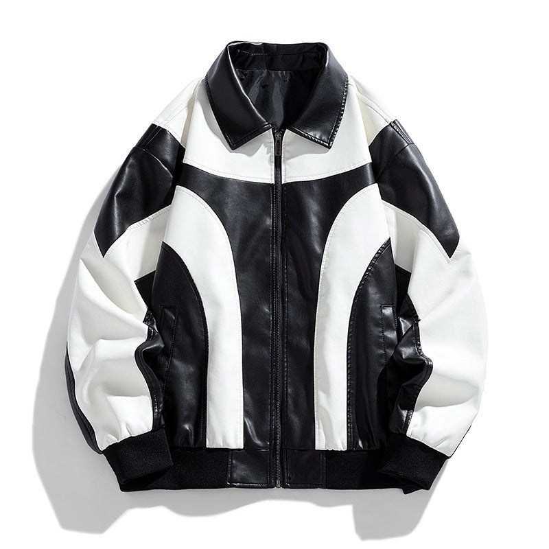 Herren Sportliche Lederjacke Echo Archiv