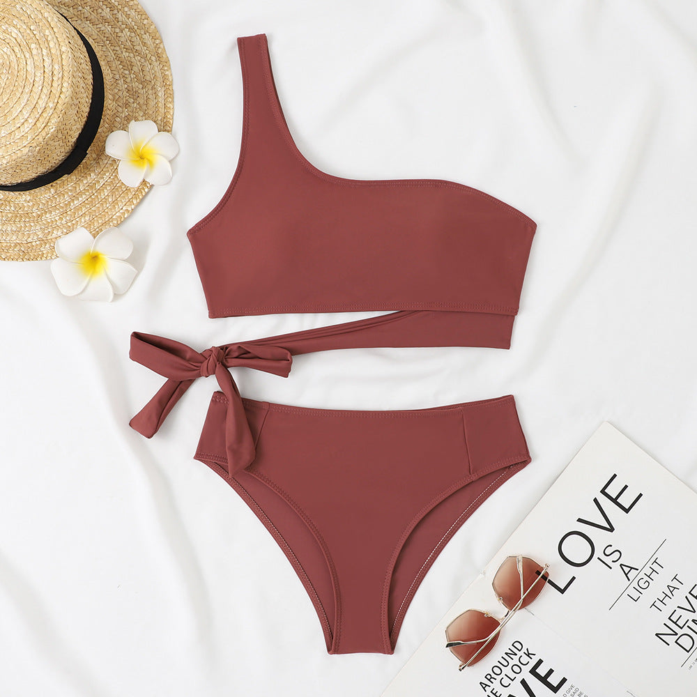 Damen Asymmetrischer Bikini mit verstellbarem Bindegurt Echo Archiv