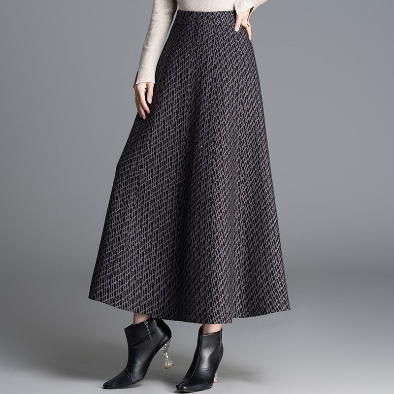 Damen Maxi-Rock mit elegantem geometrischen Muster Echo Archiv