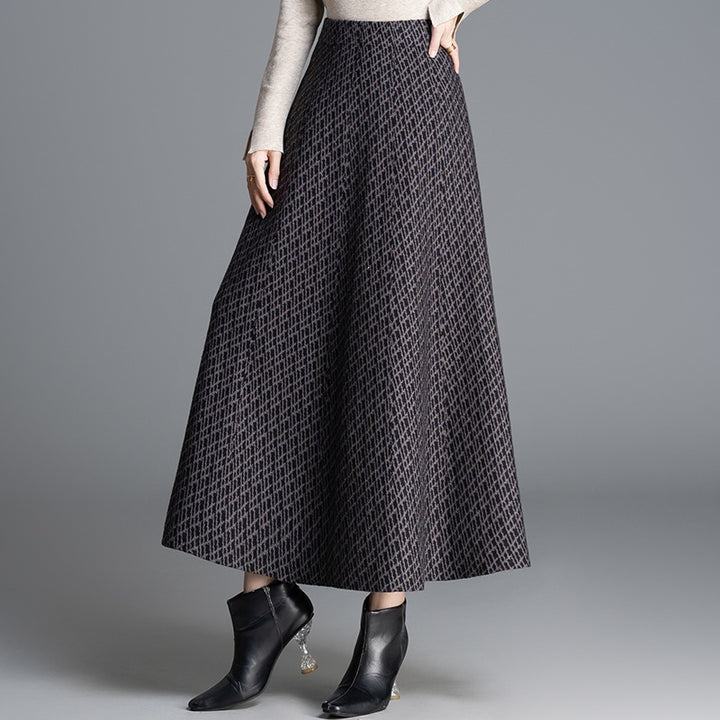 Damen Maxi-Rock mit elegantem geometrischen Muster Echo Archiv