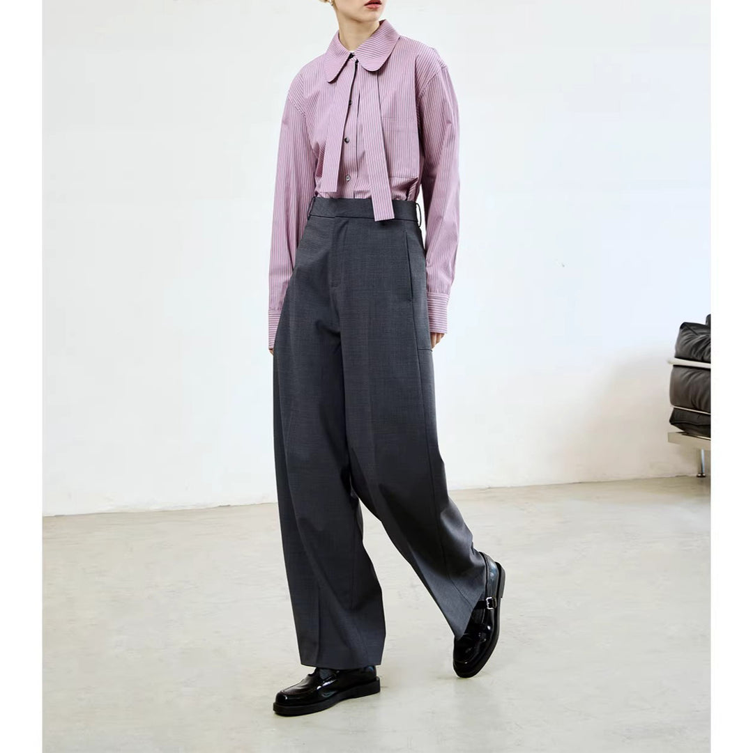 Damen Modische High-Waist Palazzo-Hose Echoarchiv