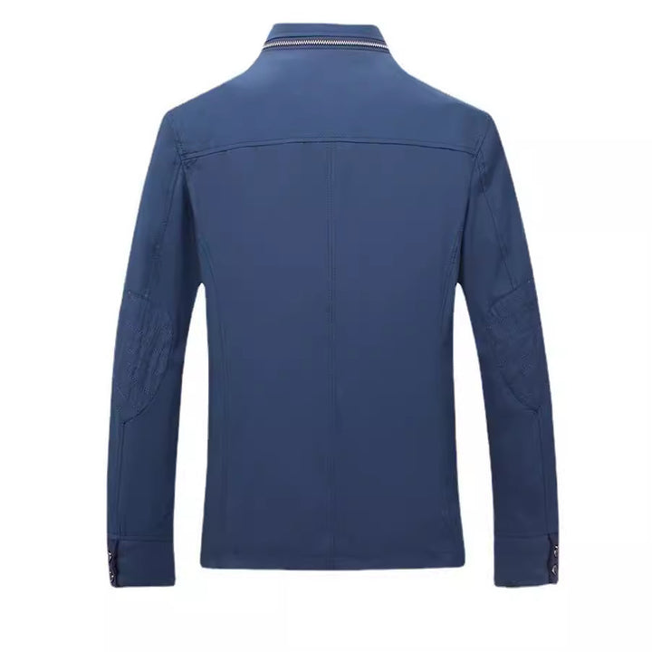Herren Stehkragen‑Blouson mit verdeckter Zip‑ und Knopfleiste Echo Archiv