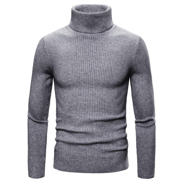 Herren Rollkragenpullover mit strukturiertem Rippdesign Echoarchiv