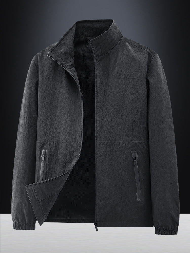 Herren Leichte Outdoorjacke mit hohem Kragen Echo Archiv