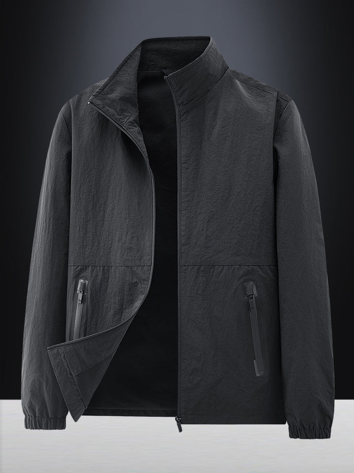 Herren Leichte Outdoorjacke mit hohem Kragen Echo Archiv