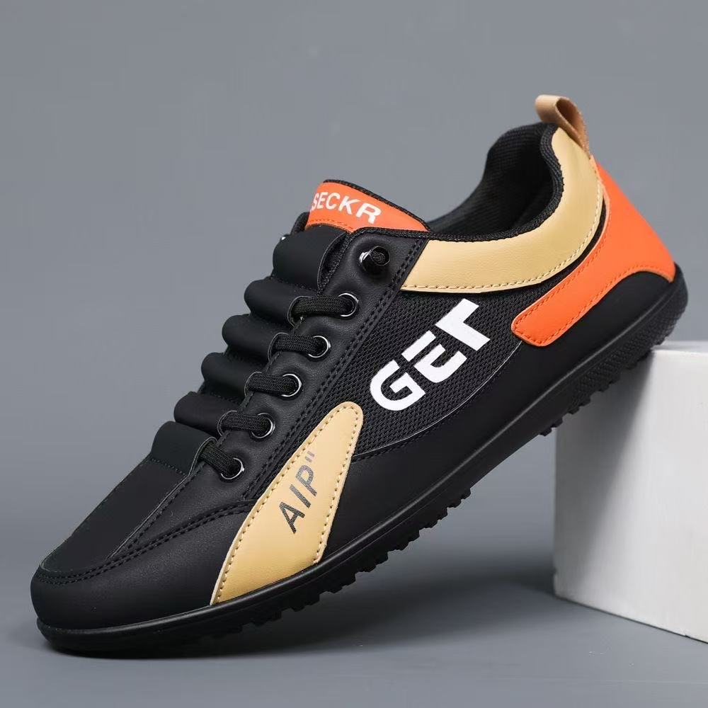 Herren Leichter Mesh- und Kunstleder-City-Sneaker mit gepolstertem Fersensteg und rutschfester Gummilaufsohle Echoarhiv – Norré