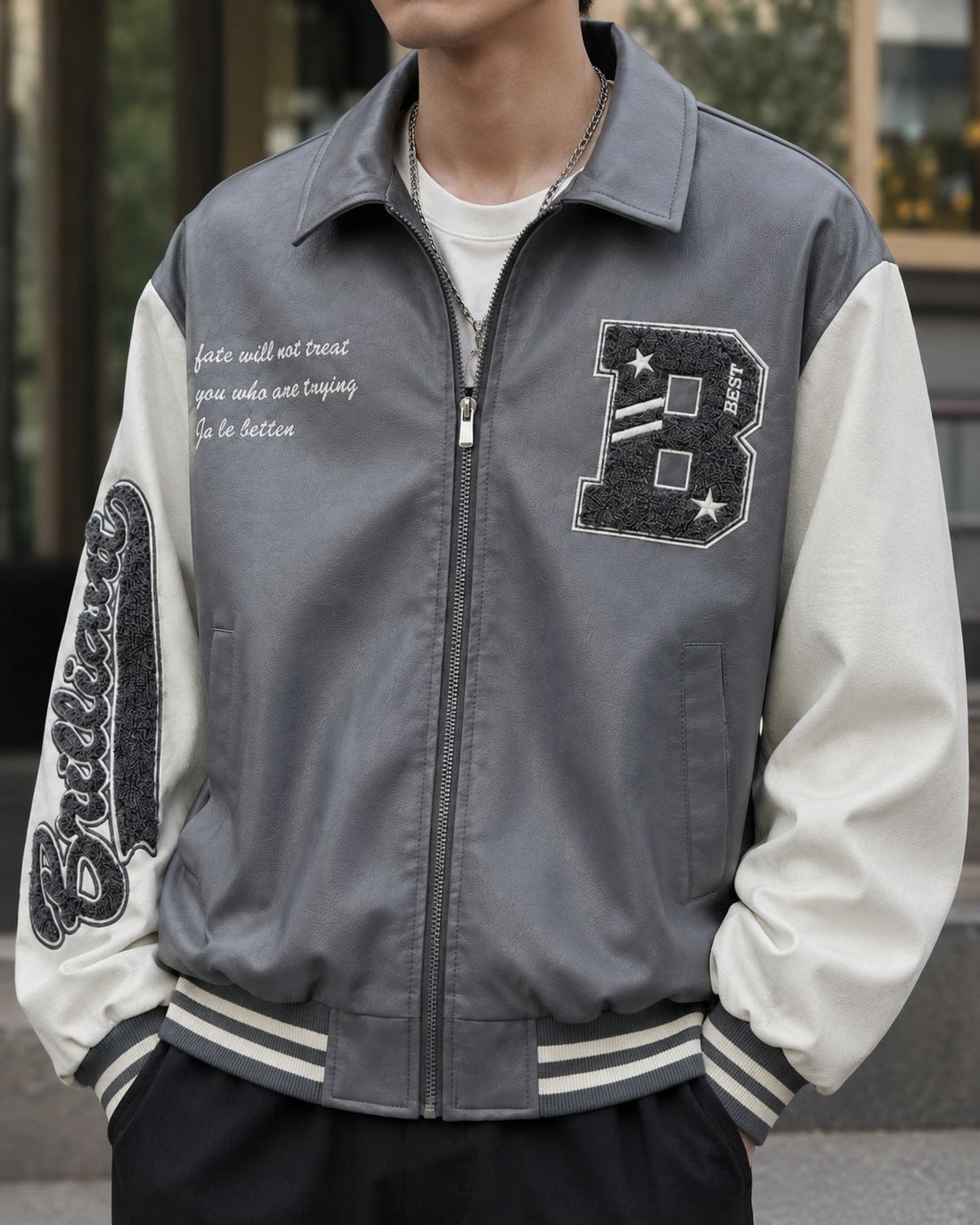 Herren Modische Collegejacke – Taviero
