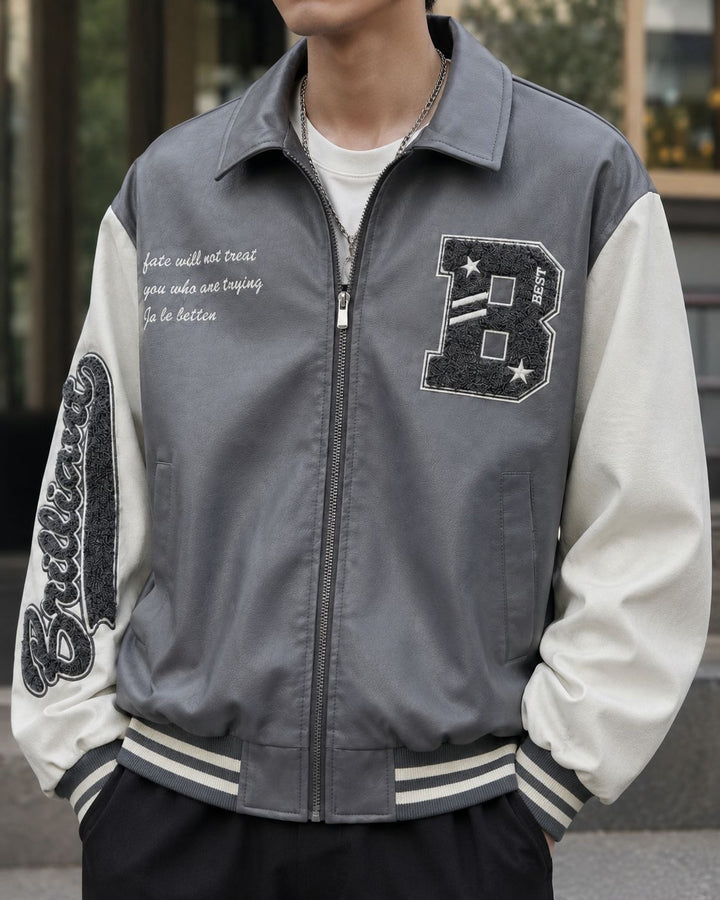 Herren Modische Collegejacke Echo Archiv