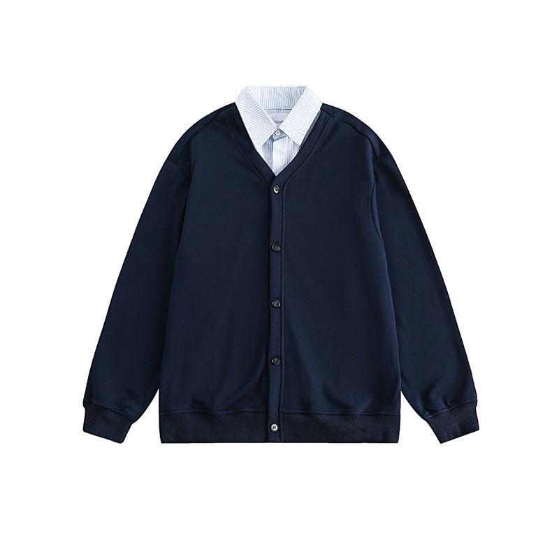 Herren Strickcardigan im Oversize‑Sweat‑Stil mit V‑Ausschnitt und Knopfleiste Echo Archiv