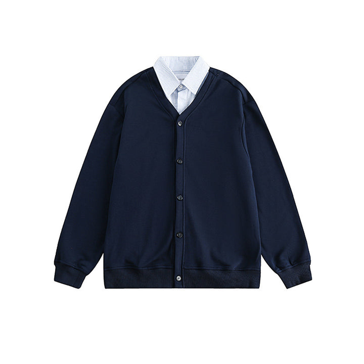Herren Strickcardigan im Oversize‑Sweat‑Stil mit V‑Ausschnitt und Knopfleiste Echo Archiv