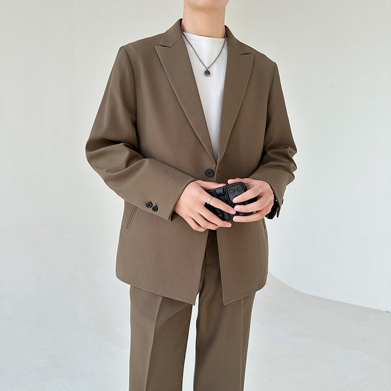 Herren eleganter Anzugblazer mit Echoarchivrnem Schnitt und feinem Innenfutter Echoarchiv
