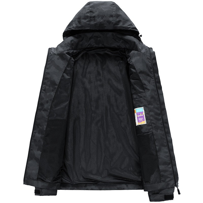 Herren Funktionale Regenjacke Echo Archiv