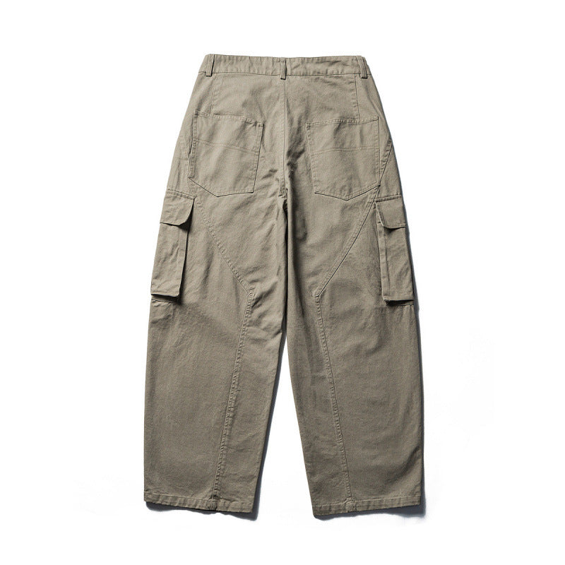 Herren Weite Cargo-Hose aus Baumwollmix mit großen Klappentaschen und relaxed Fit Echo Archiv