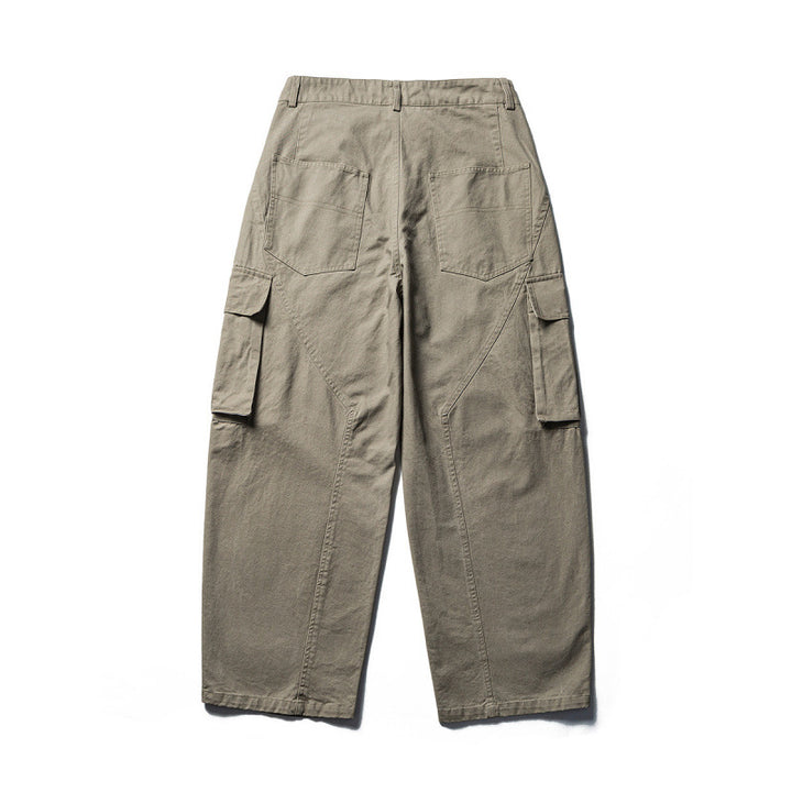 Herren Weite Cargo-Hose aus Baumwollmix mit großen Klappentaschen und relaxed Fit Echo Archiv